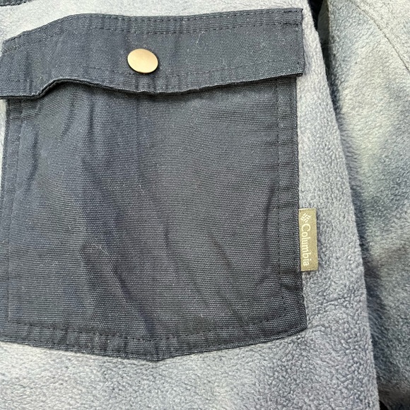 Like New! Men’s Columbia Fleece Zip-Up, Chest Pockets, Size Large - Picture 4 of 5